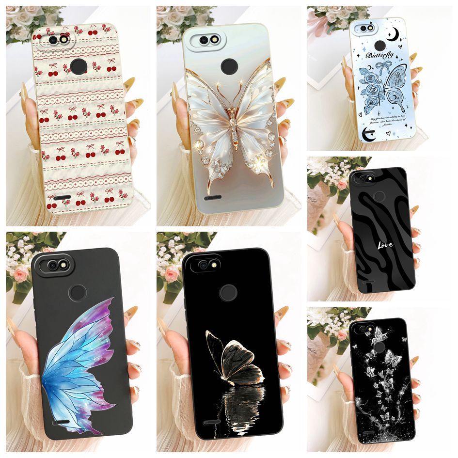 เคสสําหรับ Tecno Pop 2F B1c / Pop 2 / Pop 2 Pro / Pop 2 Power B1p / Pop 2 Plus Case แฟชั่นผีเสื้อซิล
