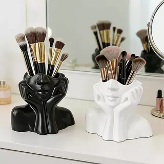 กล่องเก็บของติดผนังห้องน้ำ ที่เก็บของบนโต๊ะ เครื่องสำอาง แปรงสีฟัน แบบไม่ต้องเจาะรู