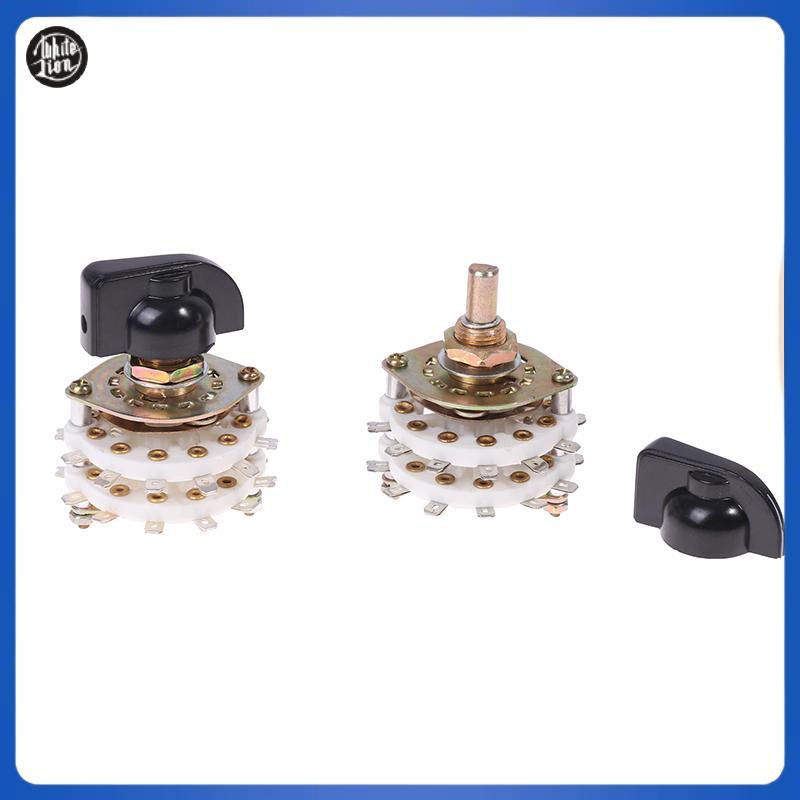 WL| KCZ 2 Pole 6/7/8/10/11 4 Pole 3/5 ตําแหน่งช่อง Rotary Switch Selector พร้อมหมวก Rotary Switch Se