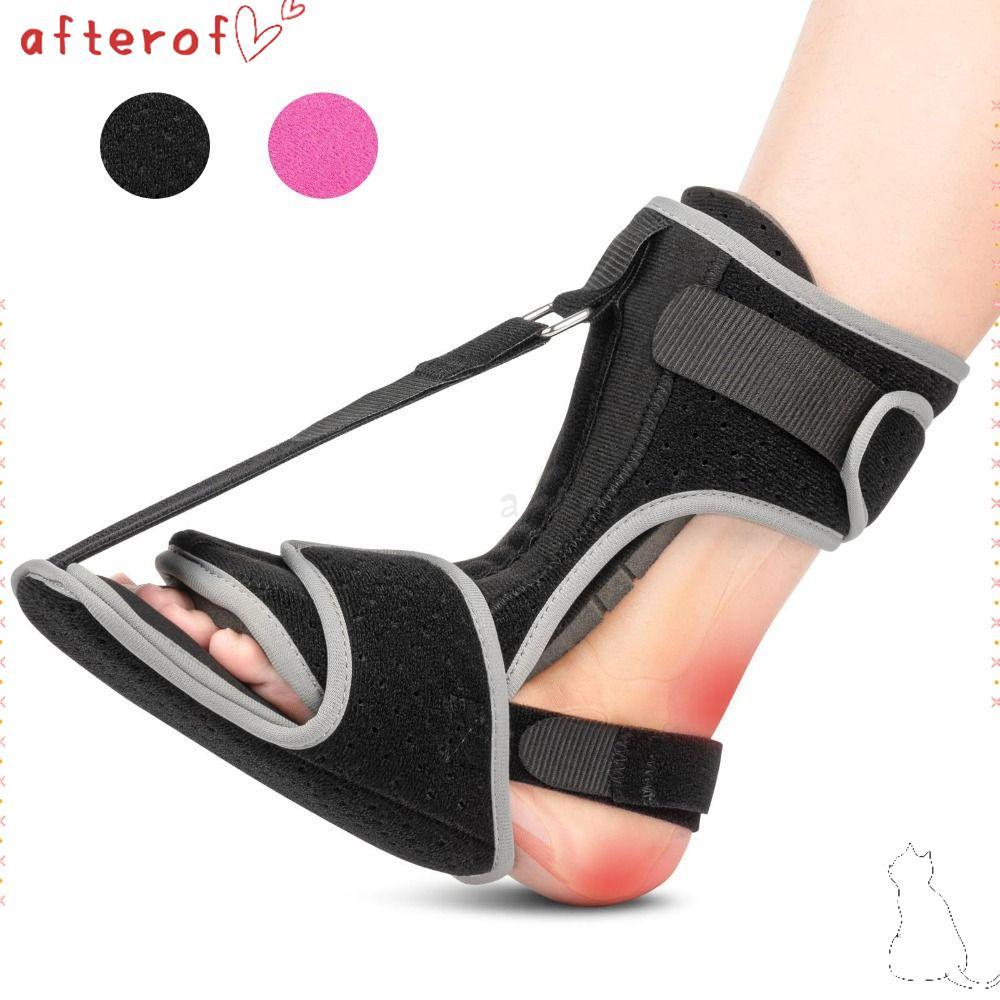 AFTEROF Plantar Fascia Brace, Soft Portable Plantar Fasciitis Night Splint, ปรับ Tendonitis Relief S
