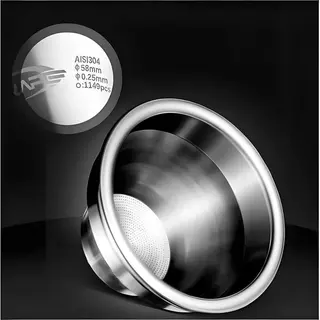 ‌[IKAPE] ตะกร้าตัวกรองพอร์ตาฟิลเตอร์แบบขั้นบันได 54mm-16g / 58mm-18/24g แก้วใส่ผงกาแฟทรงกรวย สแตนเลส304 ขึ้นรูปชิ้นเดียว Precision tapered Portafilter basket