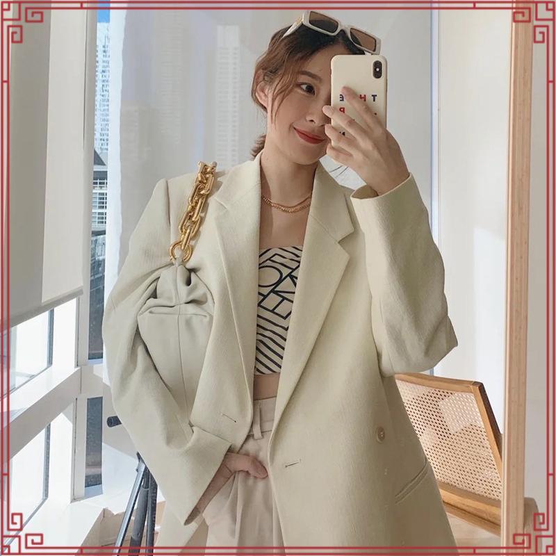 H&M (มือสอง) Blazer เบลเซอร์ สีขาวครีม