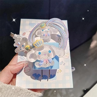 ฝาครอบป้องกันสายเคเบิลข้อมูล,สไตล์การ์ตูนน่ารัก,เข้ากันได้กับ หัวชาร์จแบบชาร์จเร็ว ตัวป้องกันงกัน