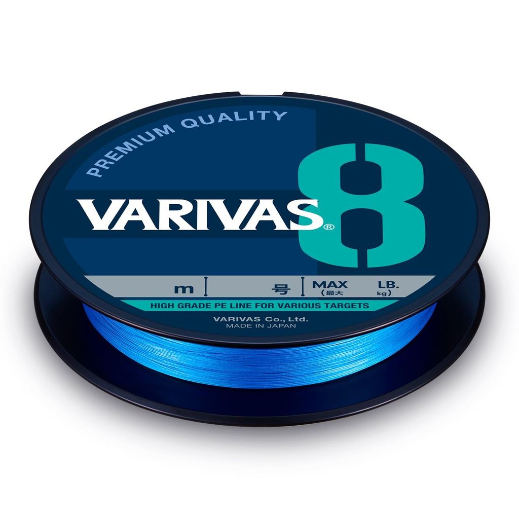 VARIVAS 8 Ocean Blue - 200m Fishing Line (Multiple Diameters Available)