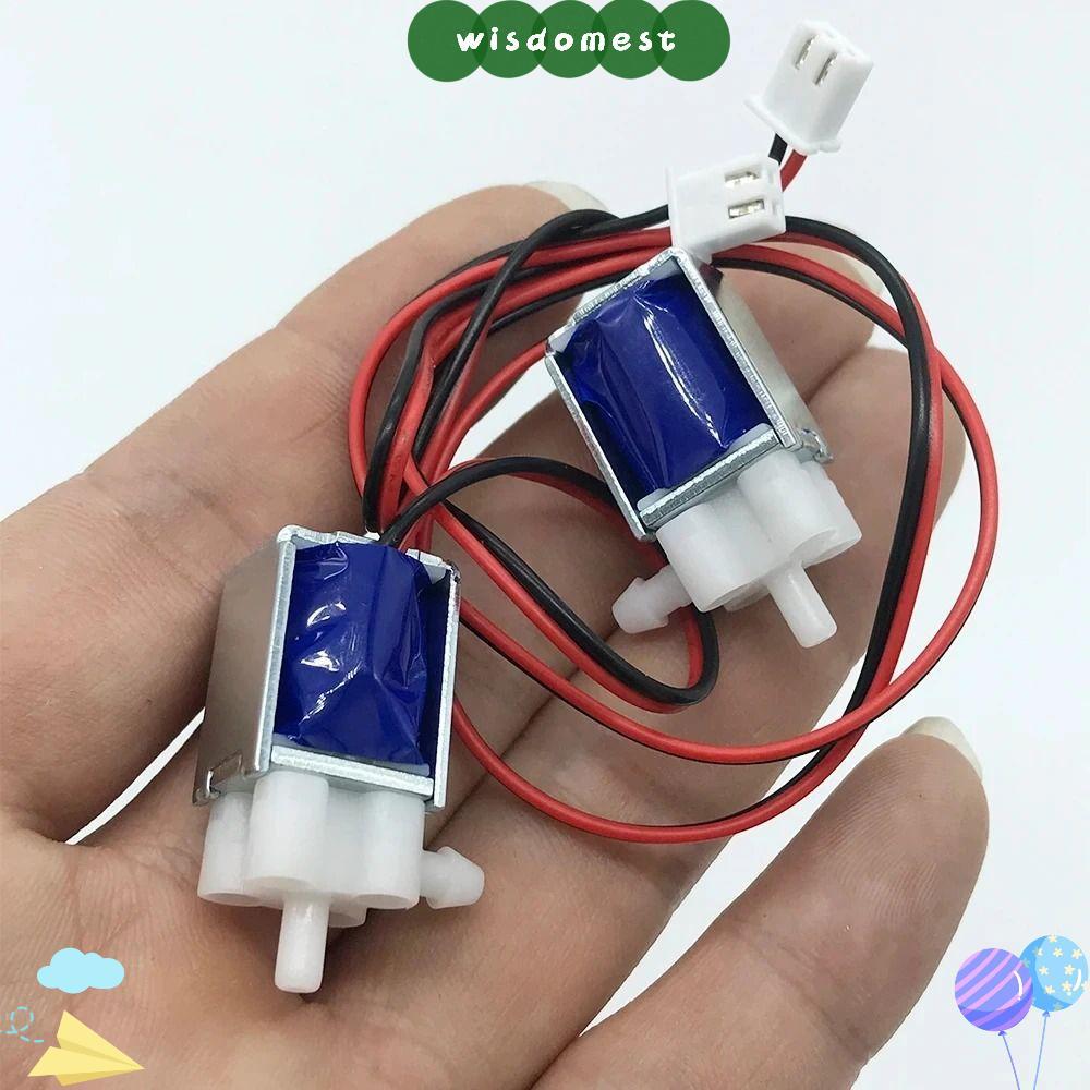 WISDOMEST โซลินอยด์วาล์วไฟฟ้า, N/C ปกติปิด DIY Mini Solenoid Valve, Professional Low Power การใช้ 6 V/12 V/24 V Air Valve ระบบควบคุมอากาศ