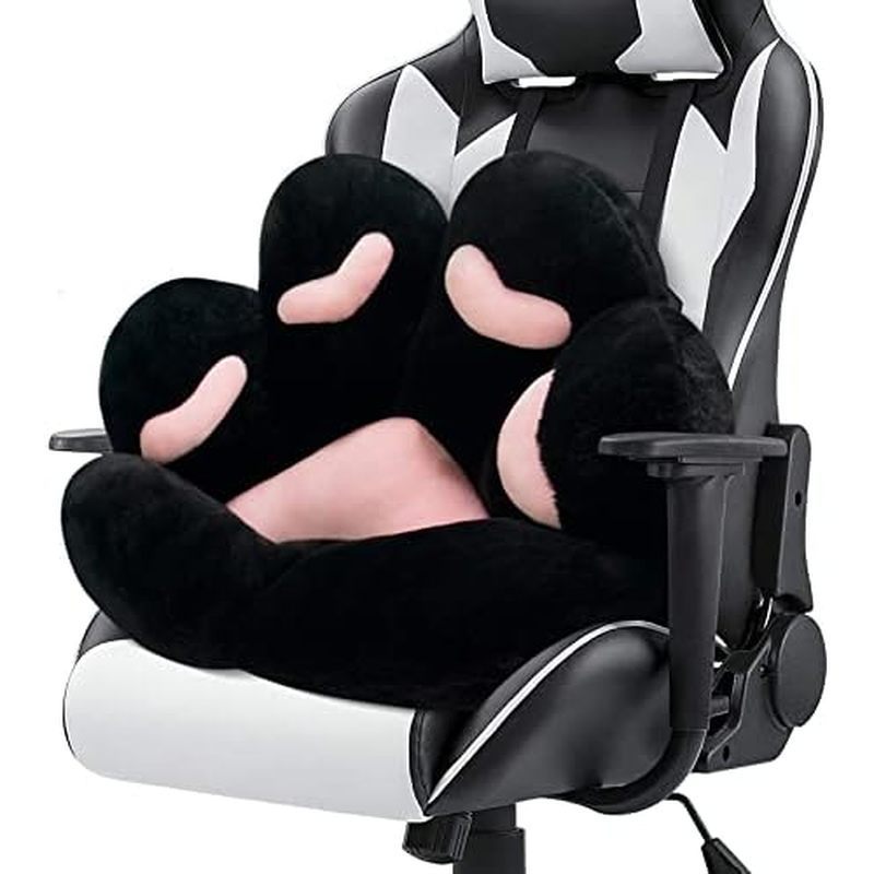 Paw Straw Gamer Chair หากคุณต้องการน่ารักเก้าอี้เบาะรูปร่าง Kawaii หมอนขี้เกียจเกมเก้าอี้ 2