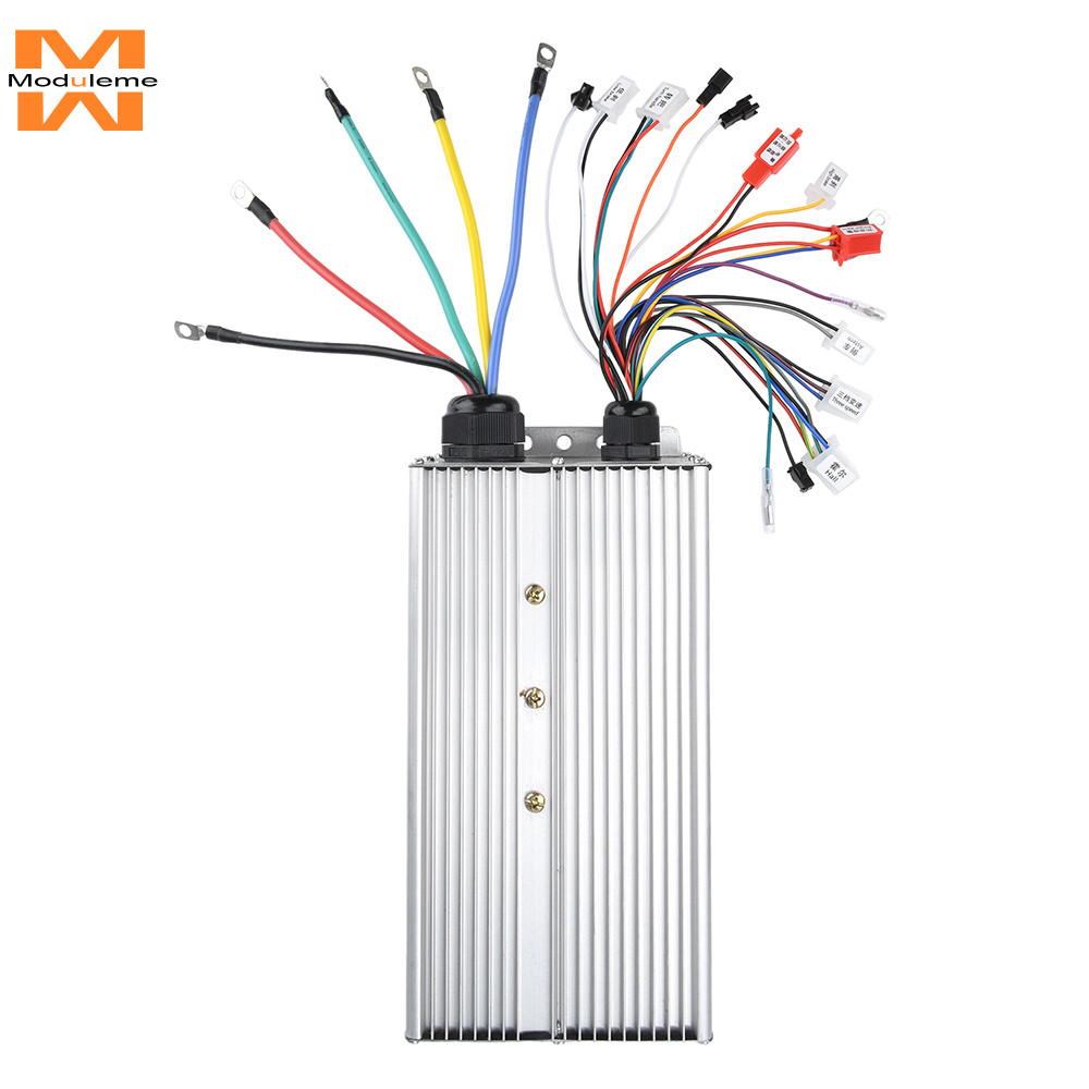 48V 60V 72V 84V 5000W แถวคู่ 24 หลอดตัวควบคุมไร้แปรงอัจฉริยะ