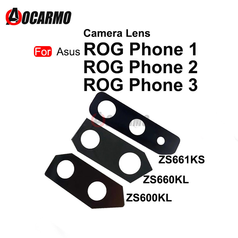 JDT เลนส์กล้องด้านหลังสําหรับ ASUS ROG Phone II 1 2 3 ZS600KL ZS660KL Rog3 ZS661KS เลนส์กล้องด้านหลั