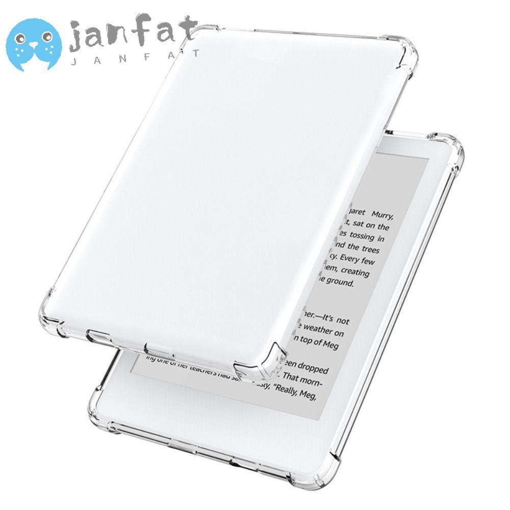 JANFAT 6 นิ้ว E-Reader, ฝาครอบป้องกันป้องกันการตกกันกระแทก, กระเป๋าอากาศ TPU ทนต่อการสึกหรอด้านหลังส
