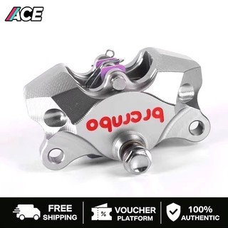 Brcmbo 2-Pot CNC Silver Brake Caliper | Universal Motorcycle Upgrade