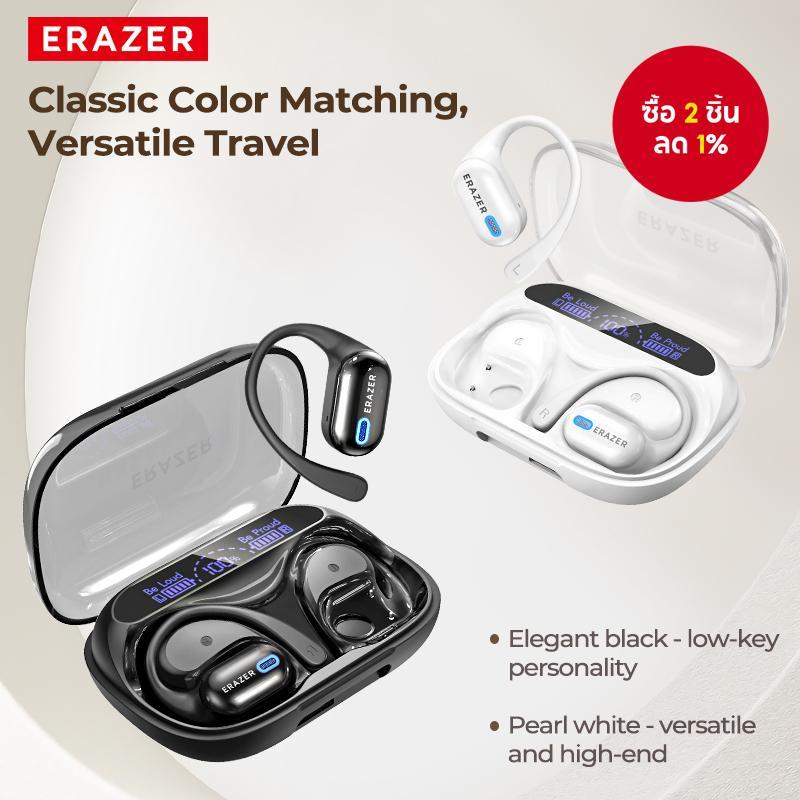 Erazer XP18 OWS หูฟัง TWS หูฟังไร้สายบลูทูธ 6.0 AI การแปลจอแสดงผล LED Power Bank สําหรับกีฬา