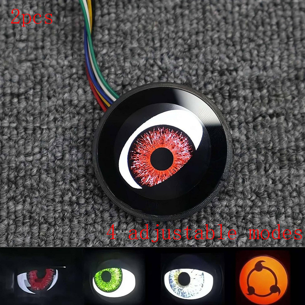 ไฟหน้ารถยนต์สากล Dynamic Devil Eye ดัดแปลงหมายเลข 9 ไฟรถยนต์ไฟฟ้ารถจักรยานยนต์ Eagle Eye Light Devil