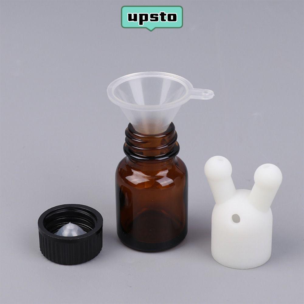 UPSTO Essential Oil Inhaler Cap, พลาสติก Double Hole น้ําหอม Inhaler, Mini Leakproof ขวดเปล่า Aromat