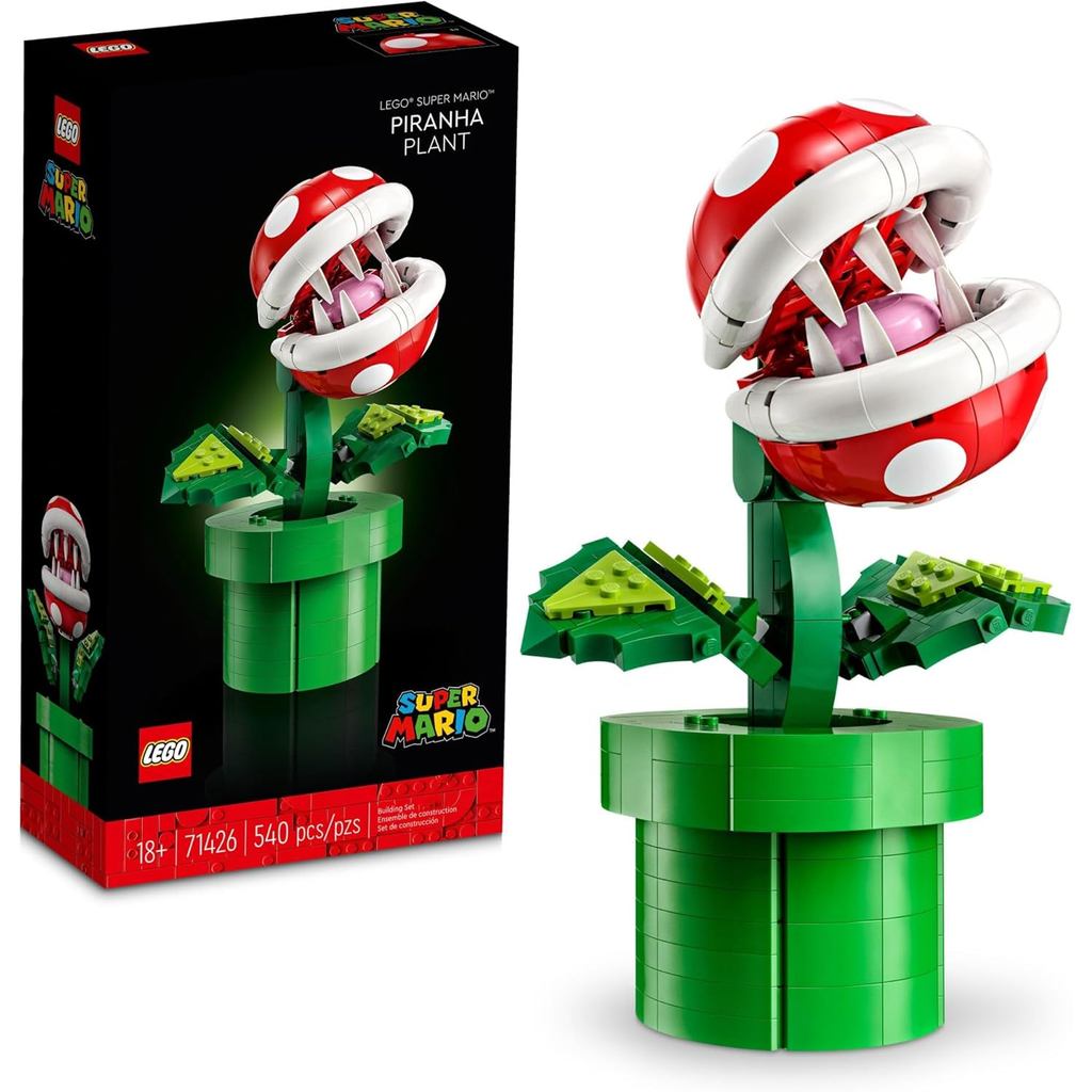ชุดอาคารพืช Super Mario Piranha สําหรับ s - Mario Collectible สําหรับผู้ชายและผู้หญิง อายุ 18 + ปี -