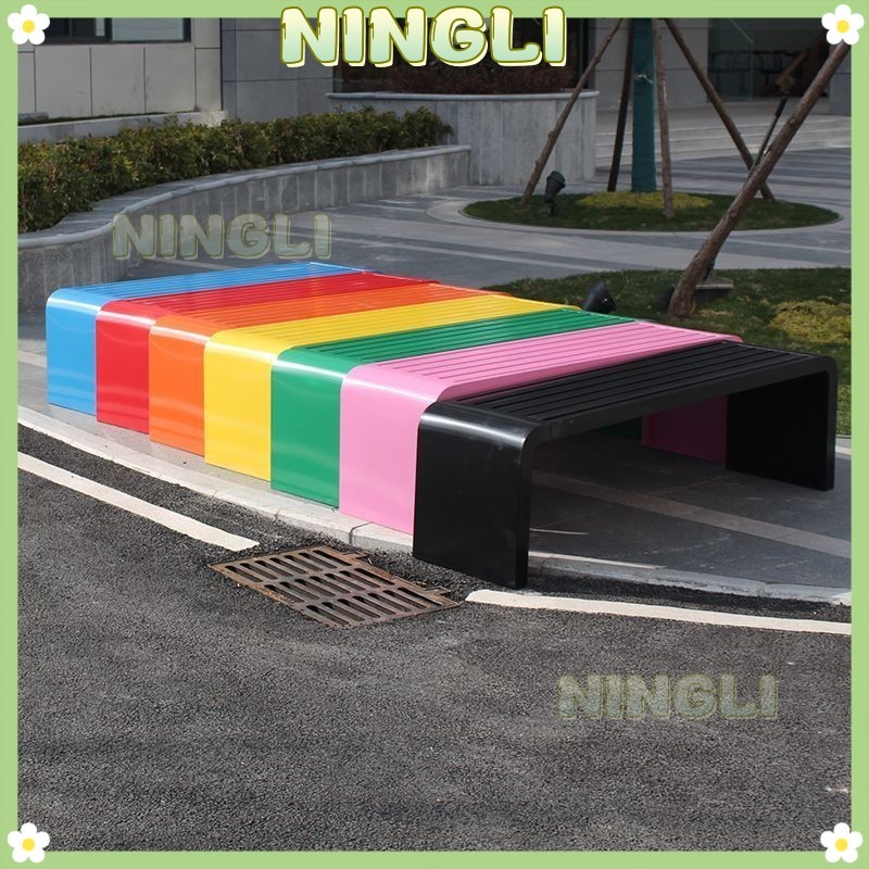 NINGLI-ม้านั่งพักผ่อนกลางแจ้งในสวนสาธารณะ เก้าอี้ ลานกลางแจ้ง ศาล ม้านั่งพักผ่อน ห้างสรรพสินค้า ที่นั่ง
