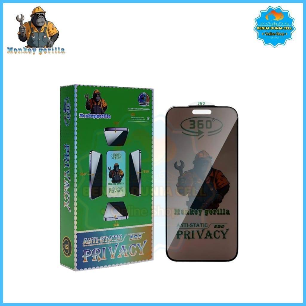 TEMPERED GLASS ESD SPY 360° สําหรับ VIVO Y21D Y75 IQOO Z9 Z9X 5G V9 V9 PRO V40 LITE T1 5G T1 PRO Y10