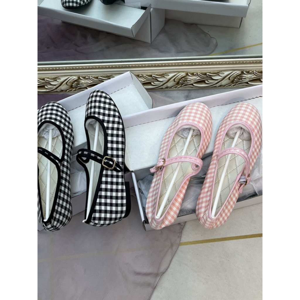 แมรี่เจน mary jane shoes Mary Jane Popular Milk Blue Velvet Pumps