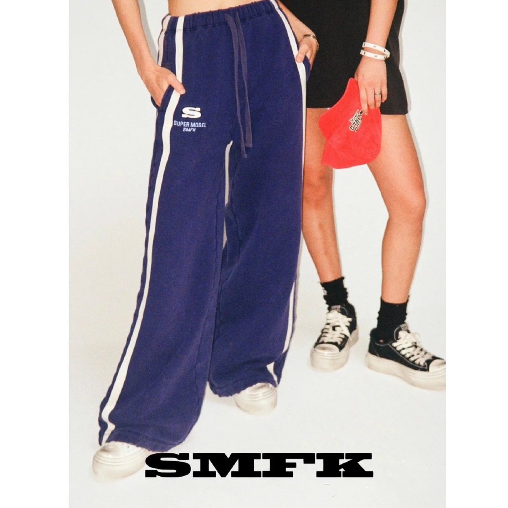 [ผ่านระดับทดสอบ] smfk กางเกงกีฬาขากว้างลําลองผู้หญิง smfk ป่าโลกสีทึบกางเกงเอวสูงป่าสีดํา หลากสี ทํา