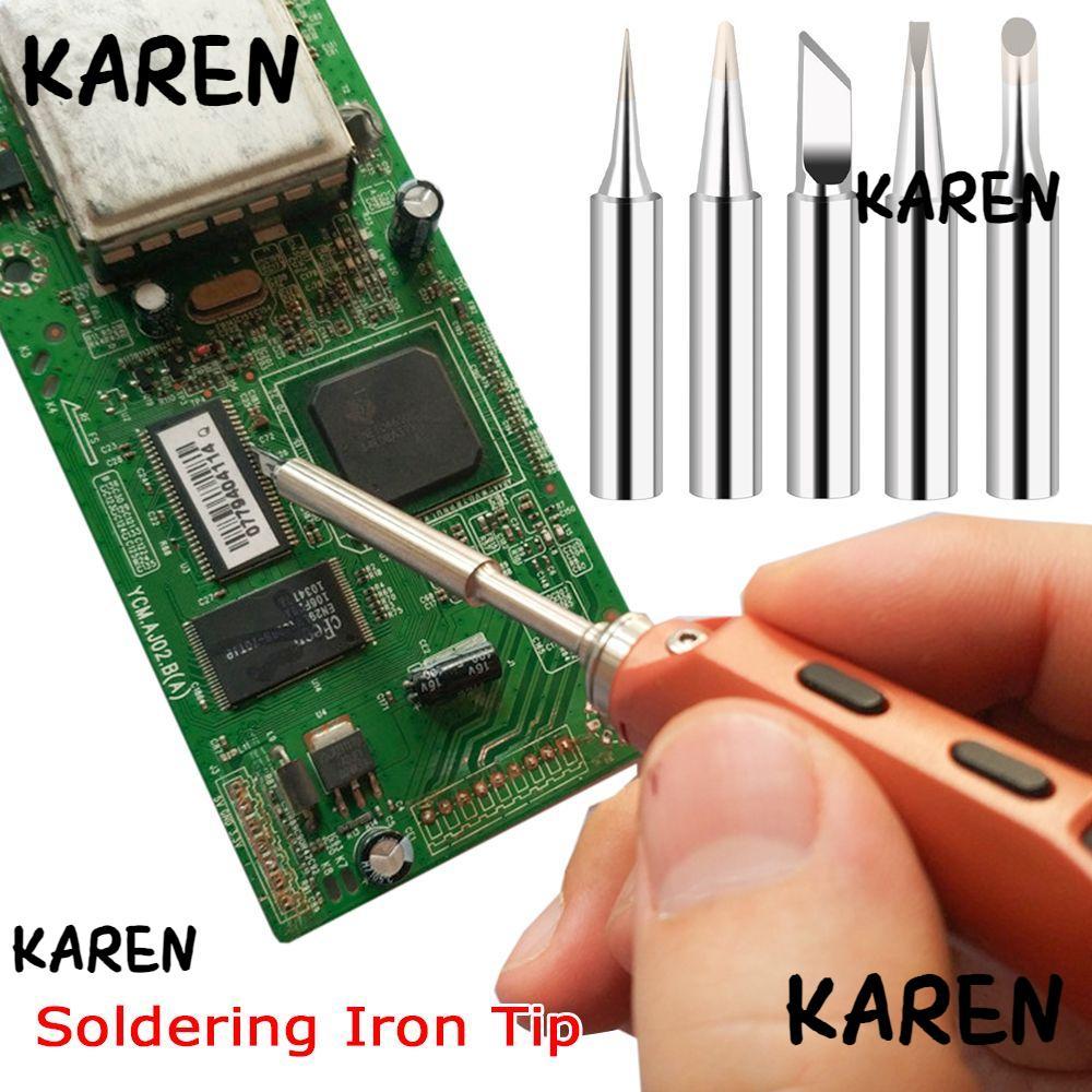 KARENGOODS 10pcs หัวแร้งหัวเชื่อมอุปกรณ์ความร้อนภายใน 2.4D BI 3C K สําหรับ 936 853D 8786D Rework Sta