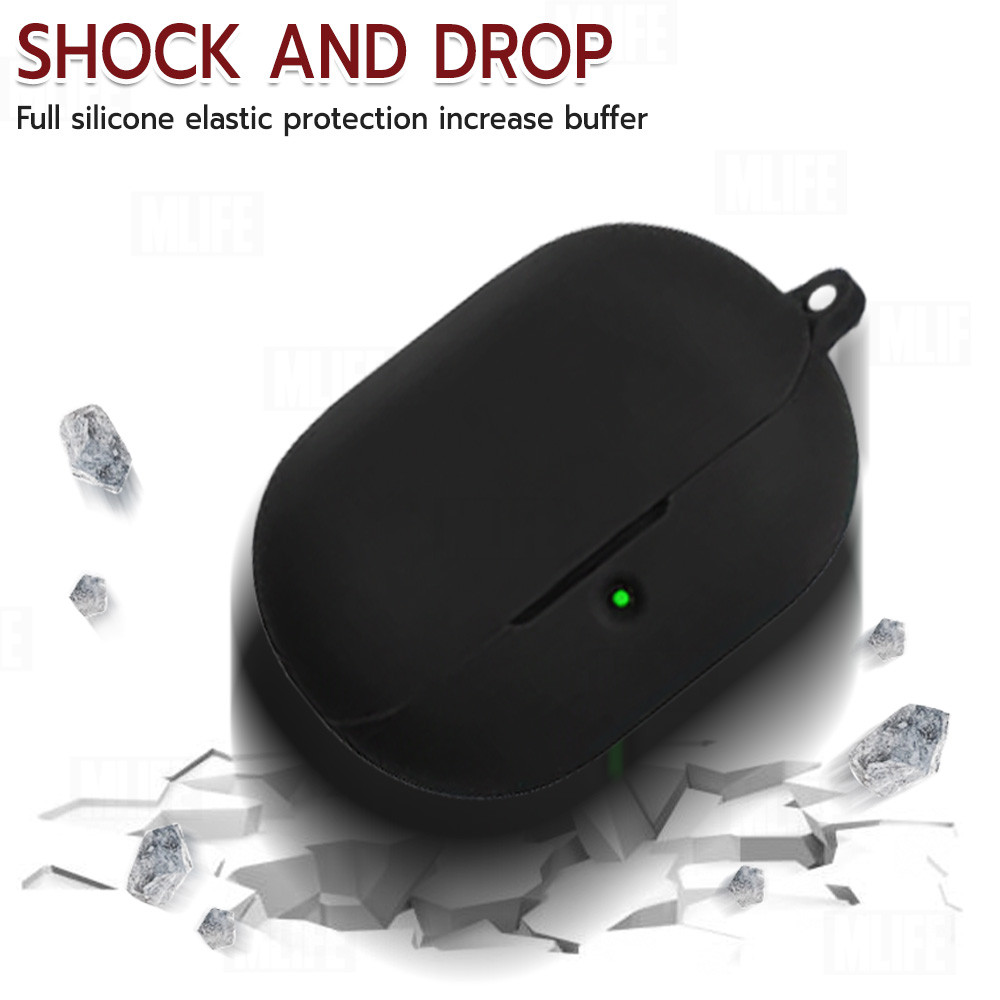 MLIFE - เคสซิลิโคน สำหรับ หูฟัง SoundPEATS H3 เคสกันรอย ซิลิโคนนิ่ม สายคล้องคอ บลูทูธ หูฟังไร้สาย - Earphone Case Cover - รูปที่ 4