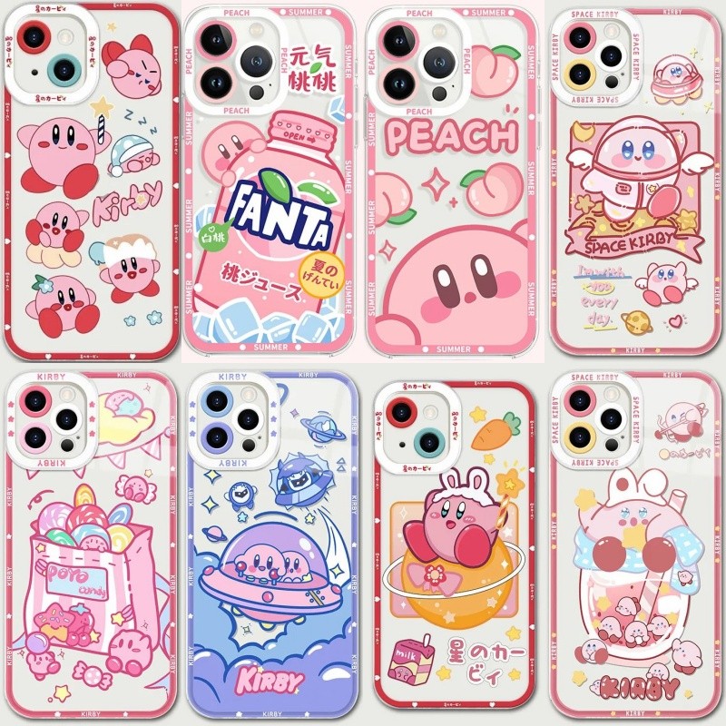การ์ตูน Kirby เคสโทรศัพท์สําหรับ Samsung Galaxy S26 Ultra S26 S25 Plus Ultra S25 FE A57 A56 A55 A17 