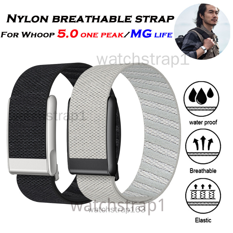 สายรัดไนลอนสําหรับ Whoop 5.0 สายนาฬิกา Loop Soft Bands ใช้งานร่วมกับ WHOOP ONE PEAK สายรัดข้อมือฟิตเนส Tracker Whoop Life ECG สายรัด