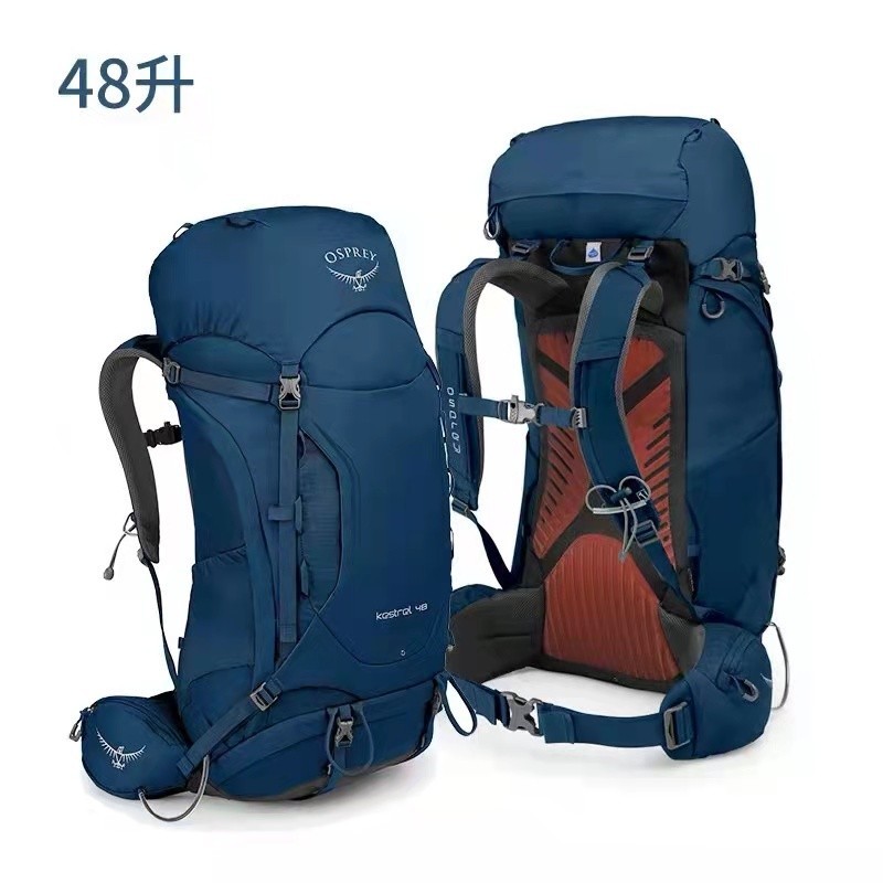 OSPREY Kestrel Backpack 48L น้ำหนักเบาที่เหมาะสำหรับการเดินป่าและใช้งานกลางแจ้ง มีฟังก์ชั่นกันน้ำ