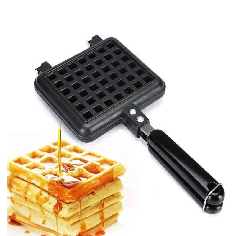 .'Cast Aluminium Stovetop Belgium Waffle Iron Waffle Pan Cast