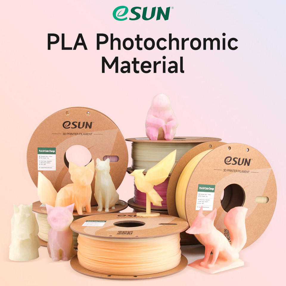 วัสดุการพิมพ์ PLA UV Color Change eSUN Filament