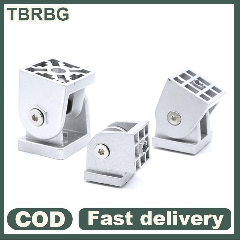 Null 1PCS 202030/4040 สังกะสี/อลูมิเนียมโปรไฟล์ Living บานพับอุปกรณ์มุมขวายืดหยุ่น Pivot Joint Conne