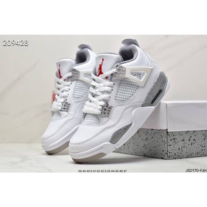 AIR 4 RETRO OG CEMENT WHITE GREY PREMIUM