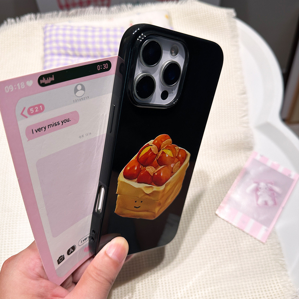 การ์ตูนน่ารักเกาลัดTPUโทรศัพท์นุ่มสําหรับIPhone 7 8 Plus SE X XR Mini 11 12 13 14 15 16 17 Pro Max - รูปที่ 2