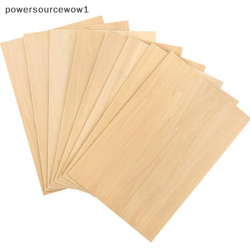 WOW 10 ชิ้น 15x10 เซนติเมตร Basswood Boards - 2 มิลลิเมตรบางแผ่นไม้ที่ยังไม่เสร็จสําหรับหัตถกรรมและร