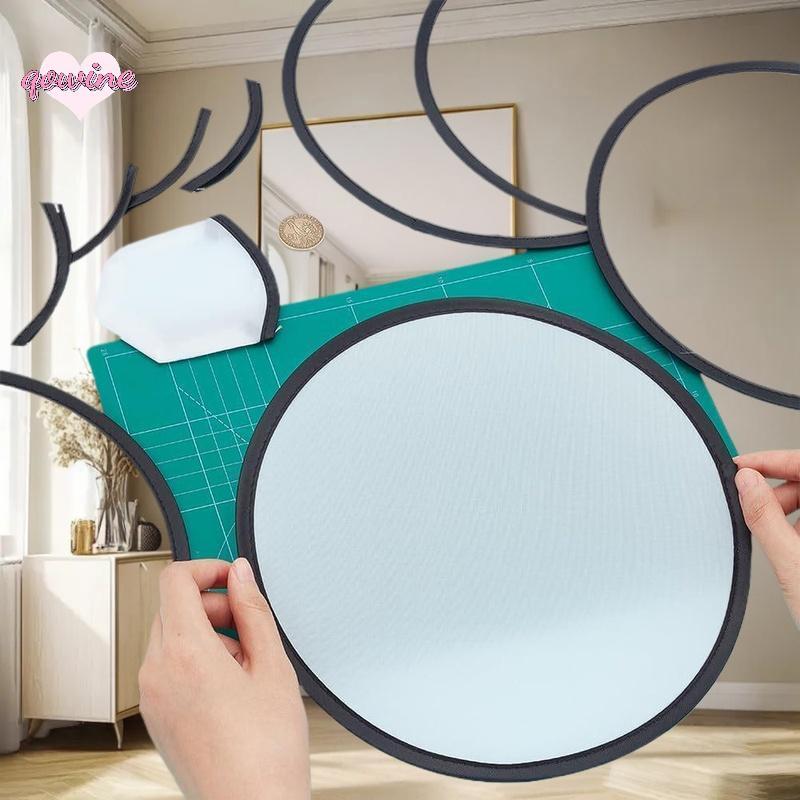 [qowine] พัดลมพับ Simple Circular Performance แบบพกพารอบมือผู้หญิงพับได้ nk Handheld TH