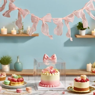 12PCS Bowknot แบนเนอร์แขวนจี้ Garlands สําหรับสาวเจ้าหญิงวันเกิด Party Decor งานแต่งงานภาพพื้นหลังตกแต่ง
