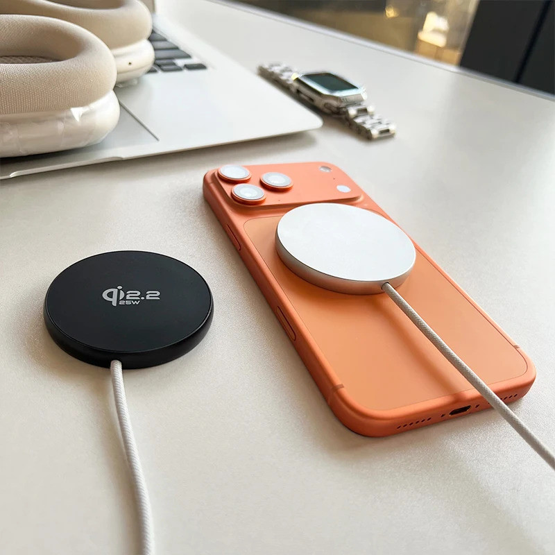 25W Qi2.2 Magnetic Wireless Charger สําหรับ iP 17 16 15 14 13 12Pro Max Fast Charging Wireless Charg