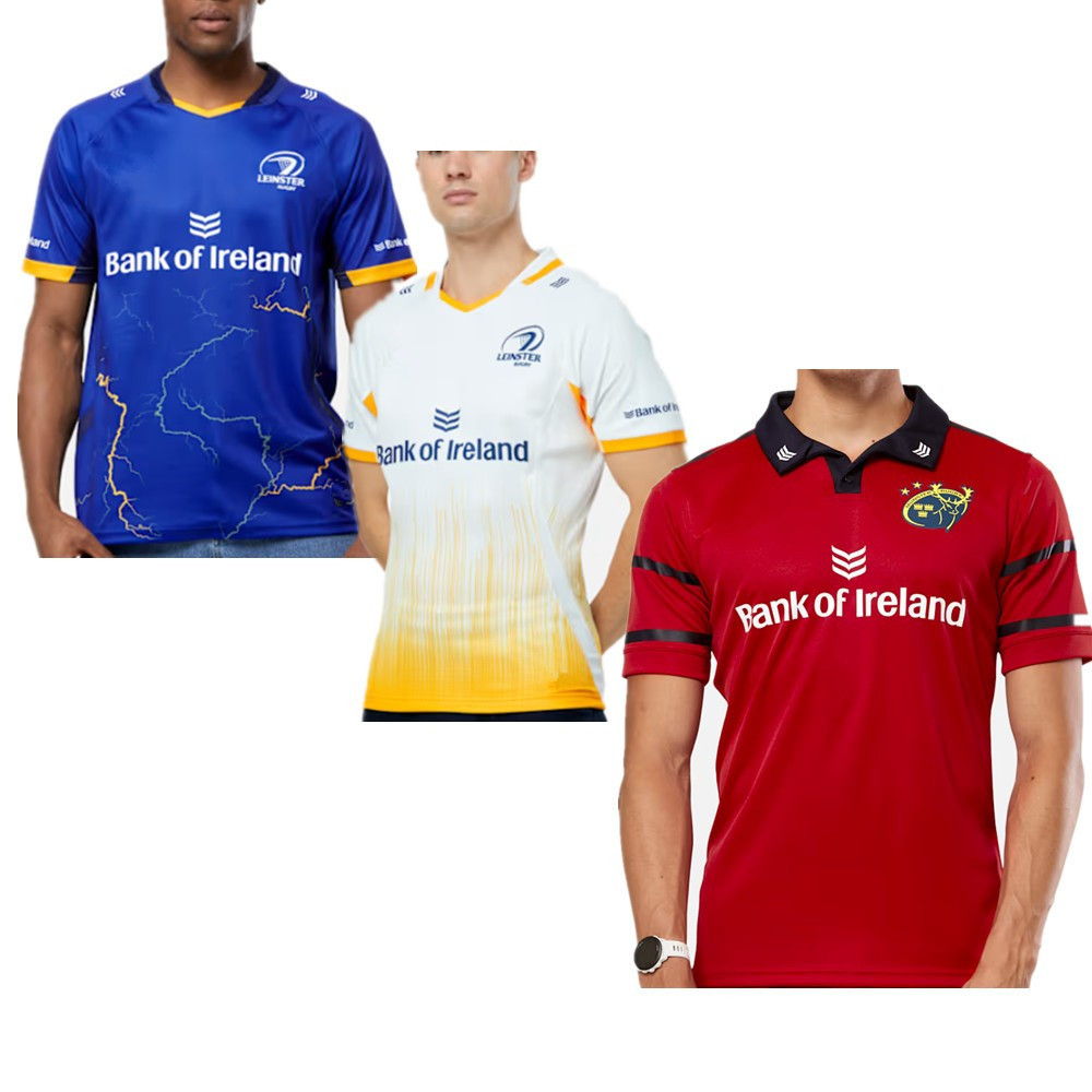 2025 2026 ใหม่ LEINSTER RUGBY JERSEY เสื้อยืดเหย้า Ireland MUNSTER เสื้อรักบี้