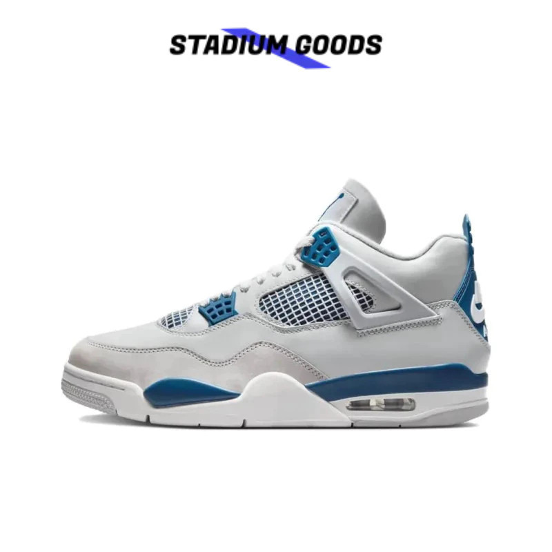 S/G.JORDAN 4 RETRO MILITARY BLUE Jordan รองเท้าบาสเก็ตบอล AJ4 Jogging FV5029 141 OKOV