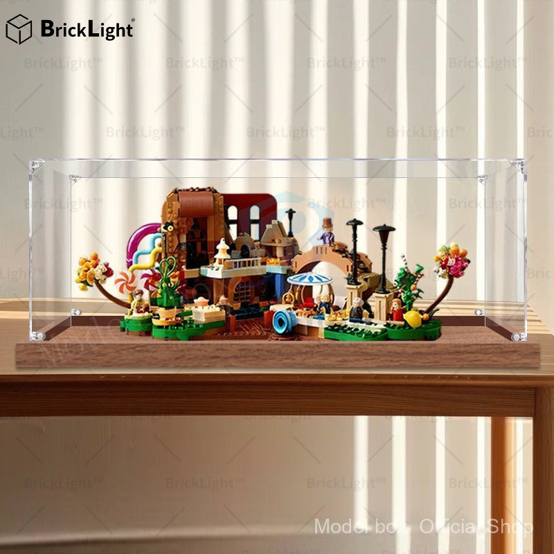 ❤️กล่องใส่โมเดล เหมาะสําหรับเลโก้ 21360 Willy Willie Wanka และ Chocolate Factory กล่องแสดงอะคริลิกป้