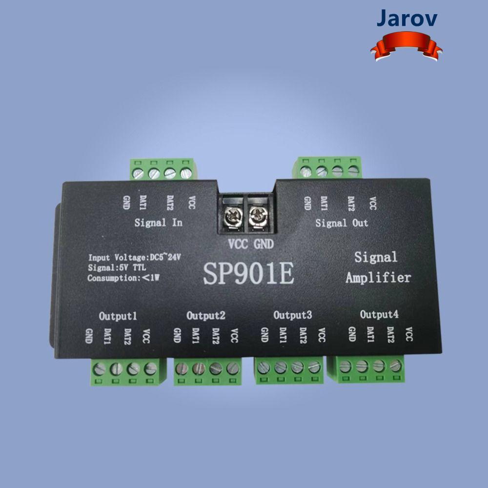JAROV SP901E เครื่องขยายสัญญาณ, DC12-24V LED Pixel Strip Light Strip Repeater, แอดเดรสแอดเดรสแอดเดรส
