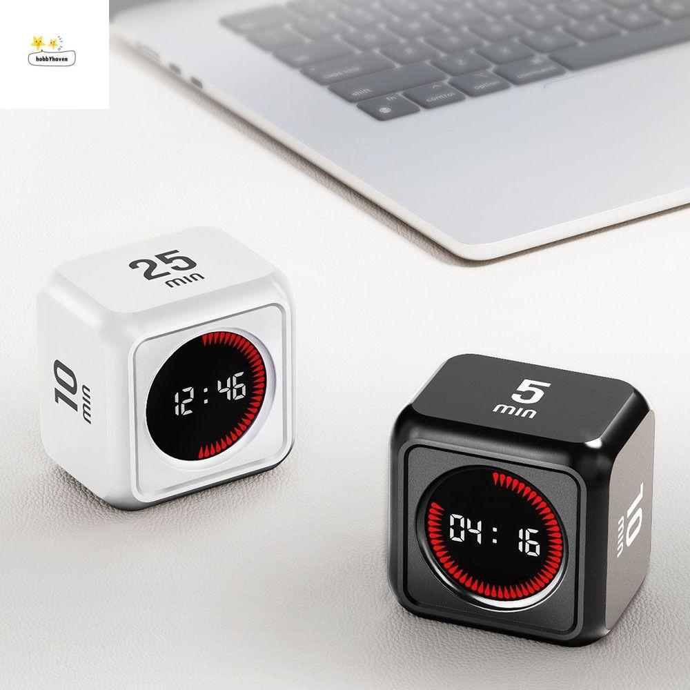 HOBBYHAVEN Gravity Sensing Timer,จอแสดงผล LED Gravity Sensor Visual Flip Timer,เครื่องมือการศึกษา 4 