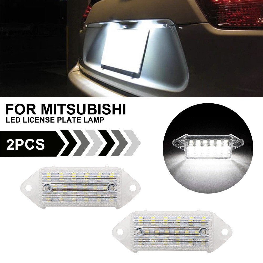 โคมไฟ LED สําหรับ Mitsubishi Lancer 2003-2017 ไฟป้ายทะเบียน 2PCS จํานวนแผ่นเปลี่ยน OE หมายเลข:8341A0