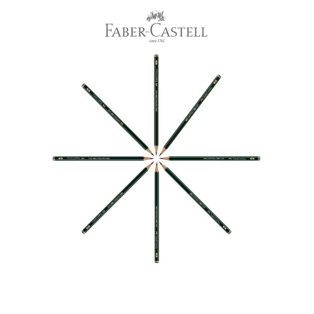 Faber Castell ดินสอทดสอบไม้ 1 ชิ้น Complete F/H/2H/3H/4H/5H/6H/B/2B/3B/4B/5B/6B/7B/8B/HB