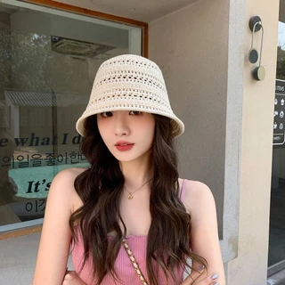 หมวกชาวประมง หมวก สไตล์เกาหลี ins มินิมอล แฟชั่น งแคมป์ เดินป่า หลากสี ระบายอากาศ สวย ส่งเร็ว