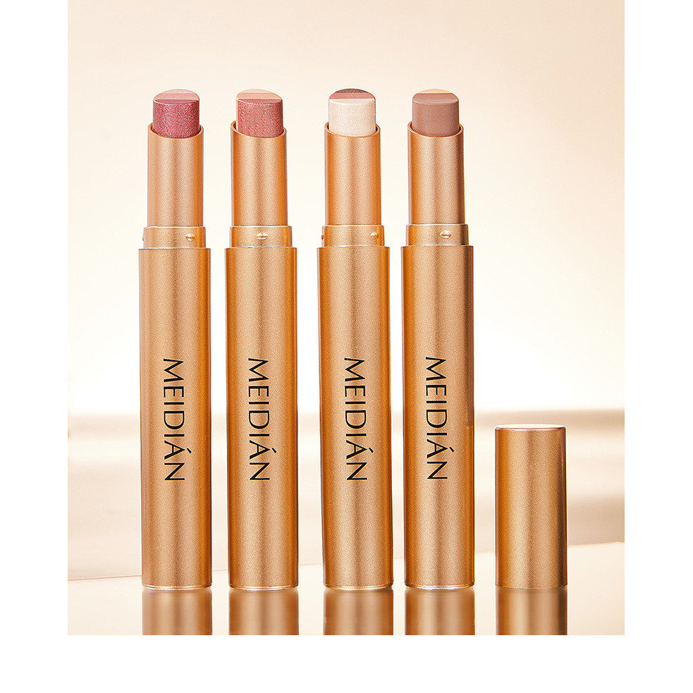 ของแท้พร้อมสต็อก Radiant Eyes Delicate Gradient Eyeshadow Glitter Lazy Novice Eyeshadow Stick Highli