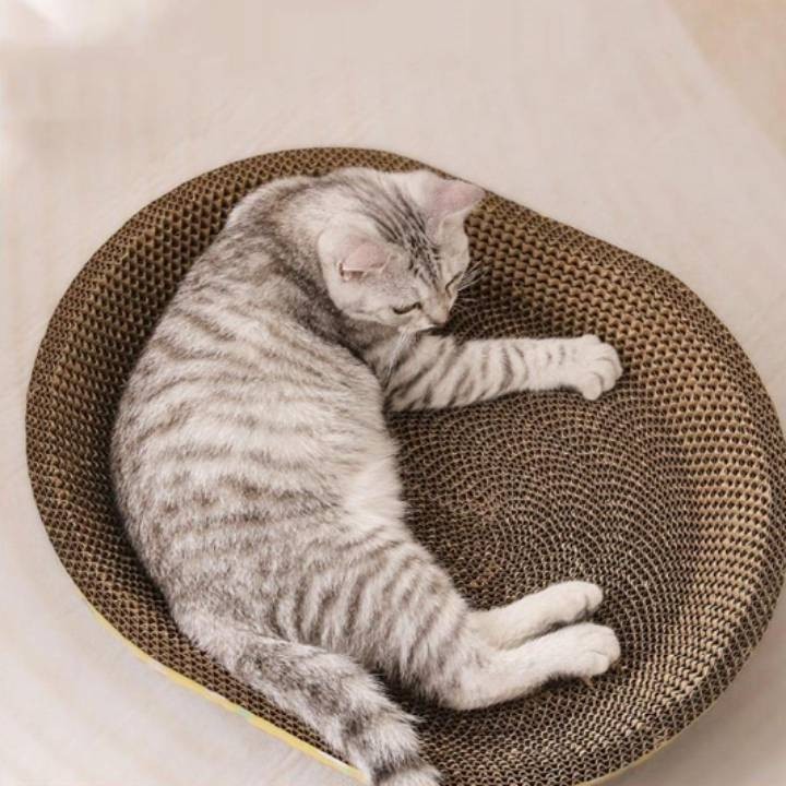 ที่ลับเล็บแมว รูปอ่าง ที่ฝนเล็บแมว ของเล่นแมว เป็นที่นอนแมวไปในตัว - รูปที่ 3