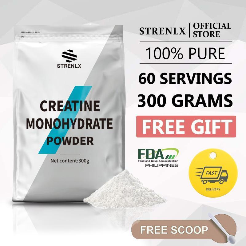 STRENLX Creatine Monohydrate Pure Creatine 300g 60 เสิร์ฟปรับปรุงความอดทน Creatine Power Healthcare 