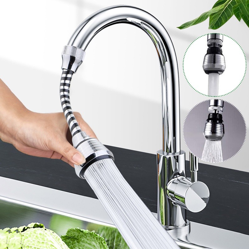 Degree Adjustment Faucet Extension Tube WaterSaving Nozzle Filter Kitchen Water Tap WaterSaving for 