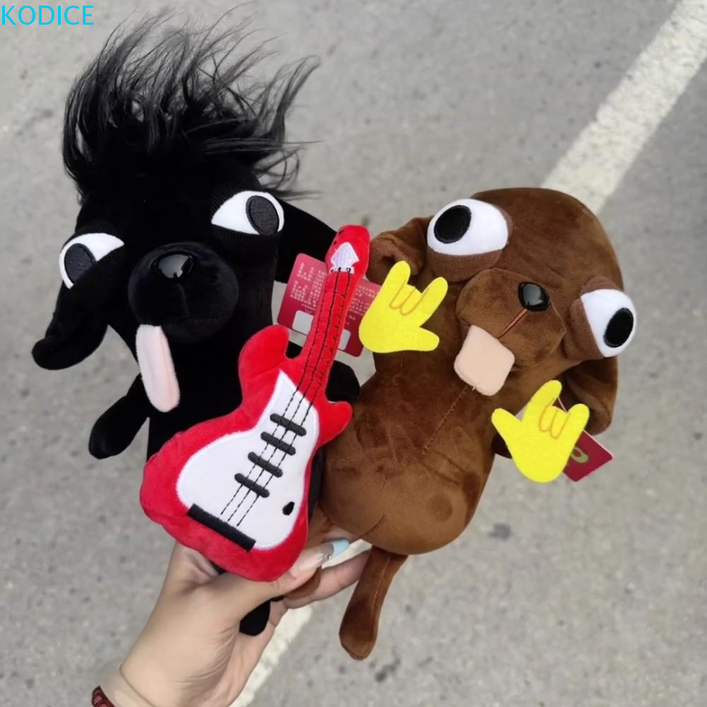 KODICE Rock Chihua Doll, Soft Pendant Puppy Pet Chihua Plush Toy,ของขวัญวันเกิดสมจริงน่าเกลียดน่ารัก