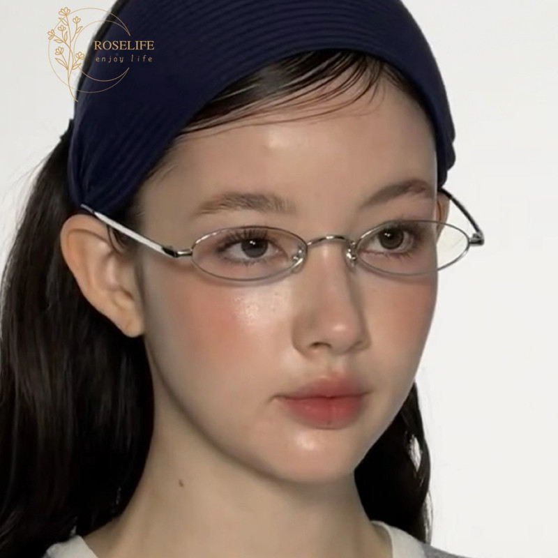 กรอบแว่นตารูปไข่โลหะ สำหรับทั้งผู้หญิงและผู้ชาย สวยงามและสวมใส่ง่าย